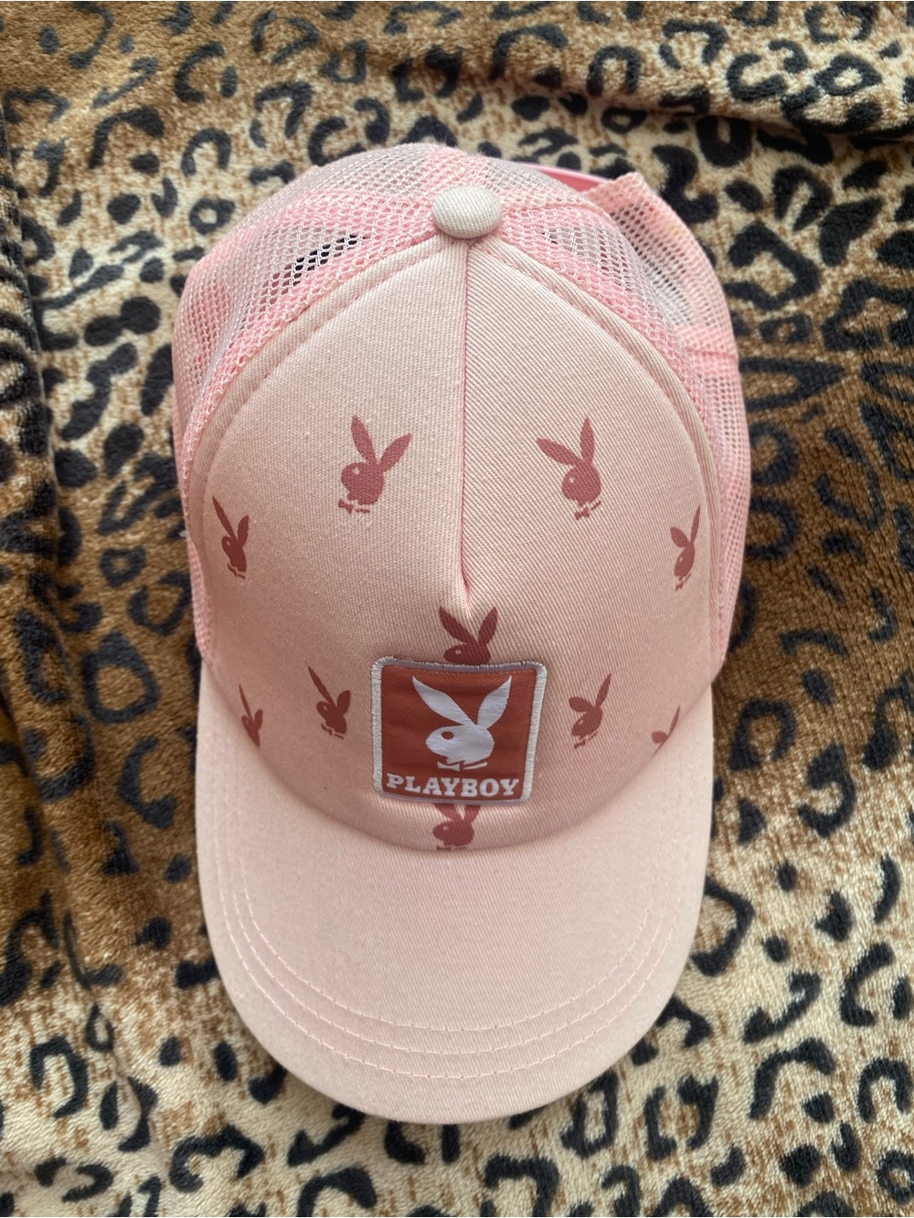PLAYBOY Pink Logo Mesh Cap